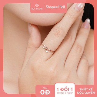 RABBIT TALES Nhẫn thời trang Vàng 10K đá CZ Dazzling Tokki NLF527 Huy Thanh Jewelry