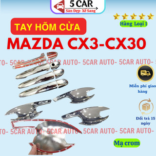 Ốp tay hõm cửa xe Mazda CX3-CX30 |2021- Hiện nayMạ Crom Cao Cấp