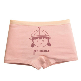 Set 4 quần lót bé gái dạng đùi ngắn, Đồ lót trẻ em quần chip chất cotton co dãn họa tiết cute L8001