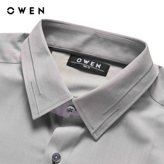 Owen - Áo sơ mi dài tay Slim Fit AS255068D màu Xám chất liệu Modal Lenzing