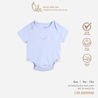 M&B (0-12M) Bộ bodychip sơ sinh, bodysuit Bạch Tuộc Xanh cotton cao cấp mềm mịn, thoáng mát thấm hút tốt BST SS255