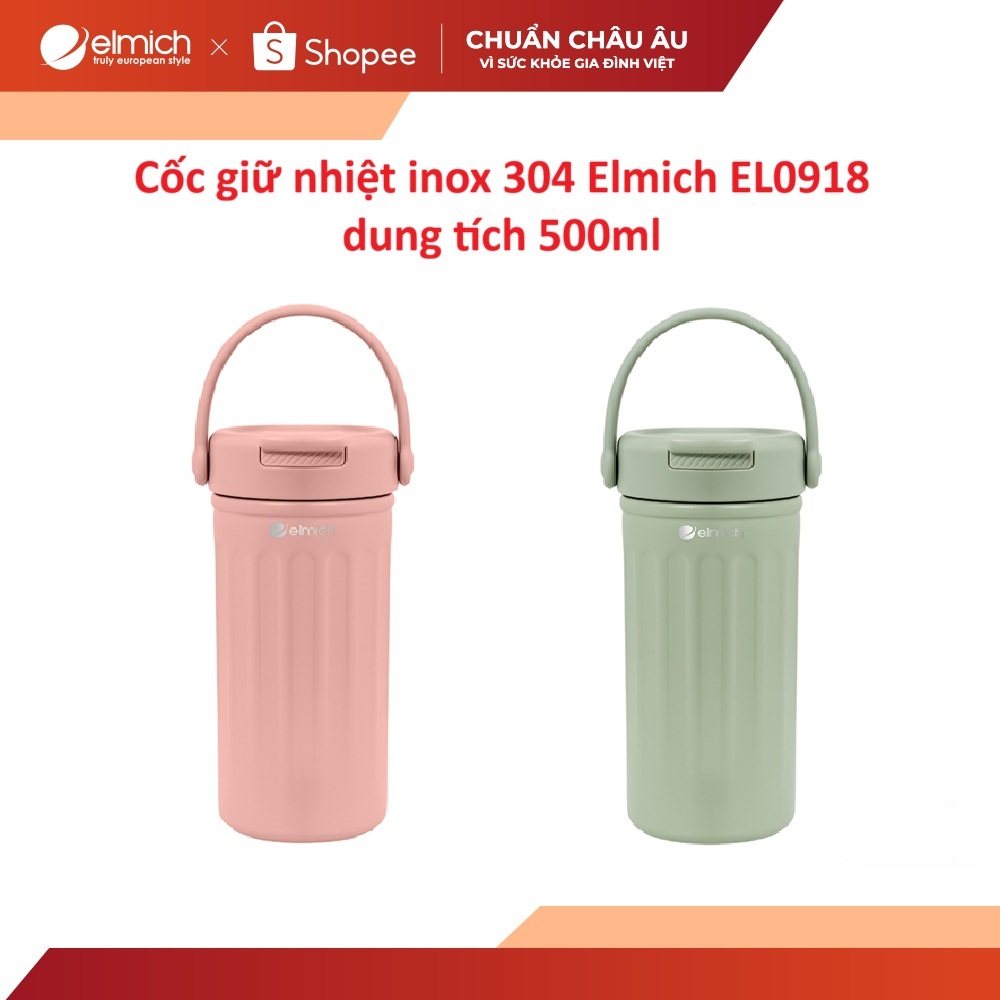 Cốc giữ nhiệt inox 304 Elmich EL0918 dung tích 500ml