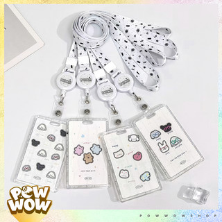 Bao Đựng Thẻ Nhựa Mica Trong Suốt Hình Cún Dog Poodle Lông Xù Đáng Yêu Phụ Kiện Tùy Chọn Decor Balo