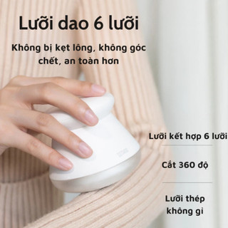 Máy Cắt Lông Xù DSHJ-S-2002 Có Đèn Led, Lưỡi Thép Không Gỉ, An Toàn Tuyệt Đối Khi Sử Dụng