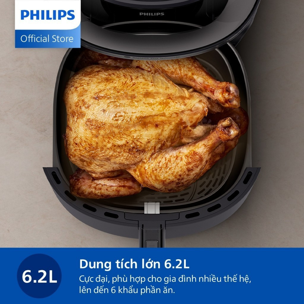 [LIVE] Nồi Chiên Không Dầu Philips NA322/00 4.2 Lít Nấu Nhanh - Hàng Chính Hãng Bảo Hành 24 Tháng