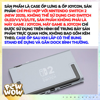 SWITCH2 Ốp Case Bảo Vệ Dành Cho Nintendo Switch 2 NEW 2025 Màu Trơn Minimalist Tùy Chọn Ốp Joycon Cứng / Dẻo Chống Sốc