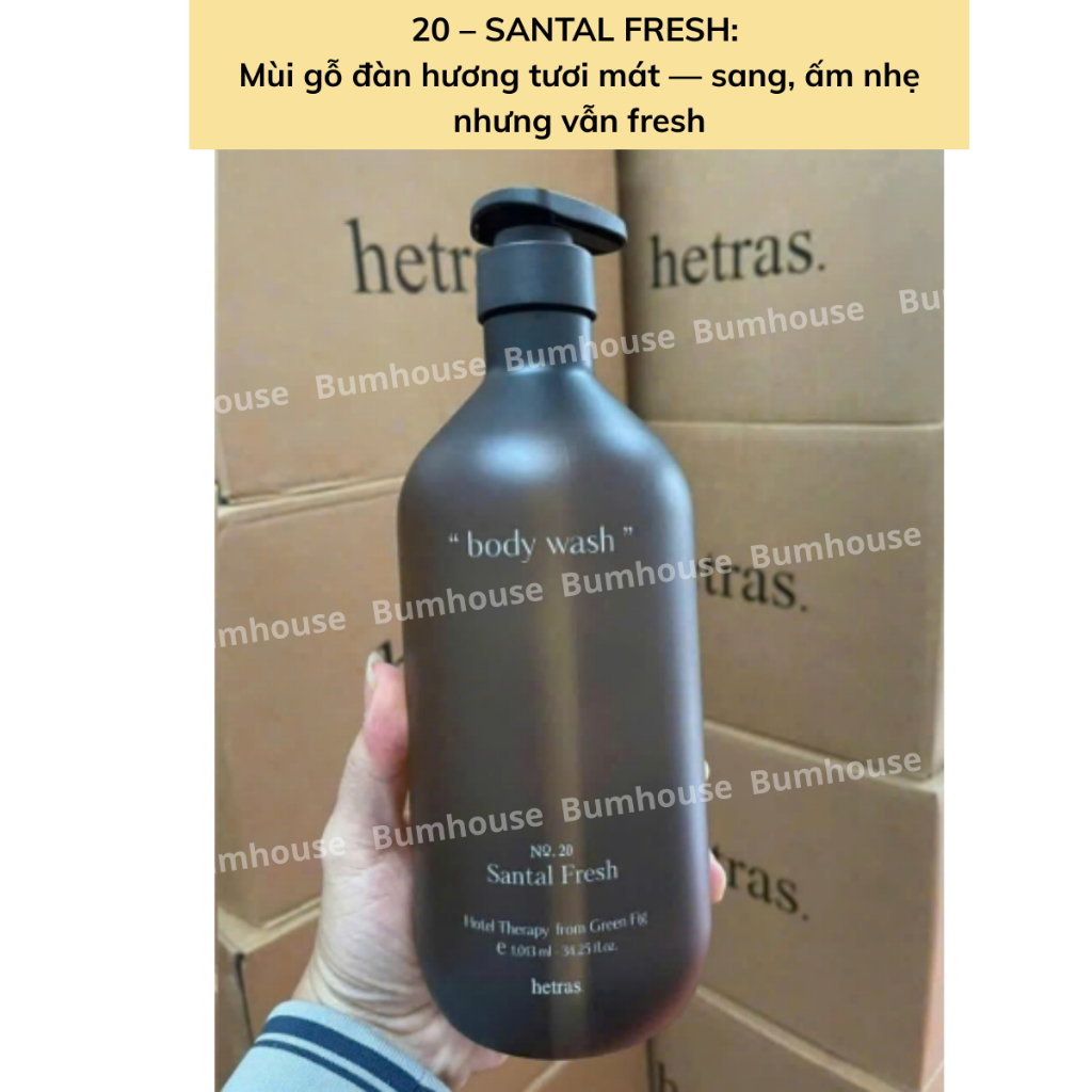 Sữa Tắm Hương Nước Hoa Hetras Body Wash 1013ml đủ mùi hương