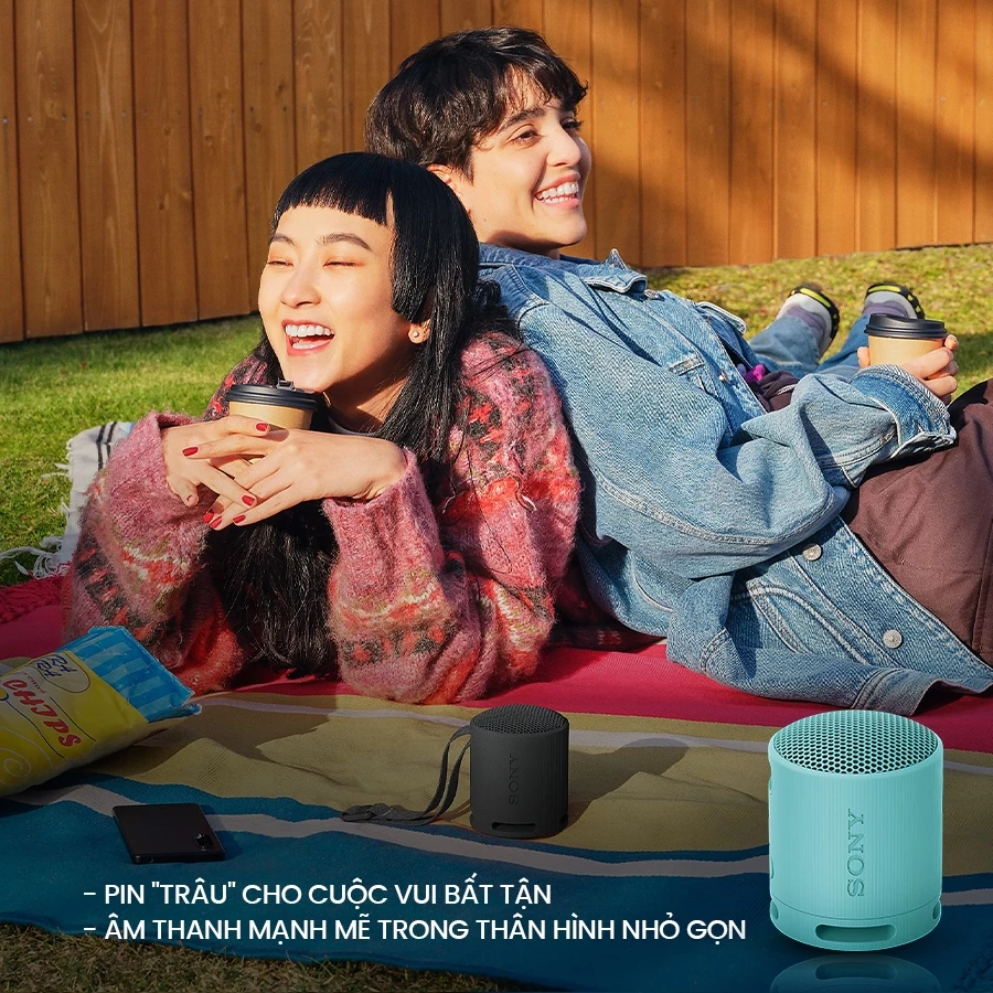 Loa bluetooth mini Sony SRS-XB100 kháng nước IP67 pin 16 giờ bass mạnh mẽ