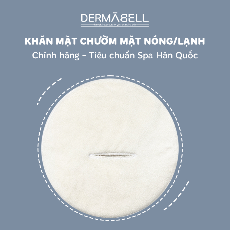 《Dermabell Vietnam》Khăn Chườm Nóng, Lạnh Mặt Hàn Quốc - Mở Lỗ Chân Lông, Thư Giãn Da