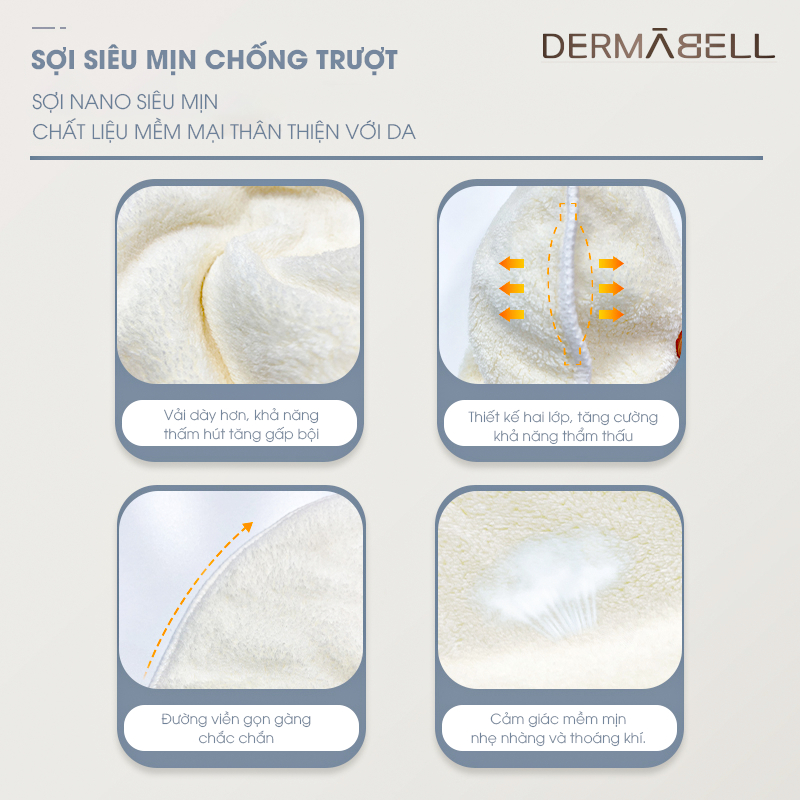 《Dermabell Vietnam》Khăn Chườm Nóng, Lạnh Mặt Hàn Quốc - Mở Lỗ Chân Lông, Thư Giãn Da