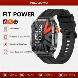 MAJDOMO Đồng Hồ Thông Minh Pin Khủng 1000mAh Sử Dụng 30 Ngày Thời Gian Chờ 100+ Ngày