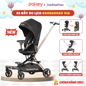 Xe Đẩy Cho Bé Baobaohao V16, Xe Đẩy Gấp Gọn 2 Chiều 3 Chế Độ Ngả Mang Đi Chơi, Xe Đẩy Du Lịch Dễ Dàng