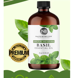 Tinh dầu húng quế nguyên chất 100% NaturoBliss Basil Essential Oil