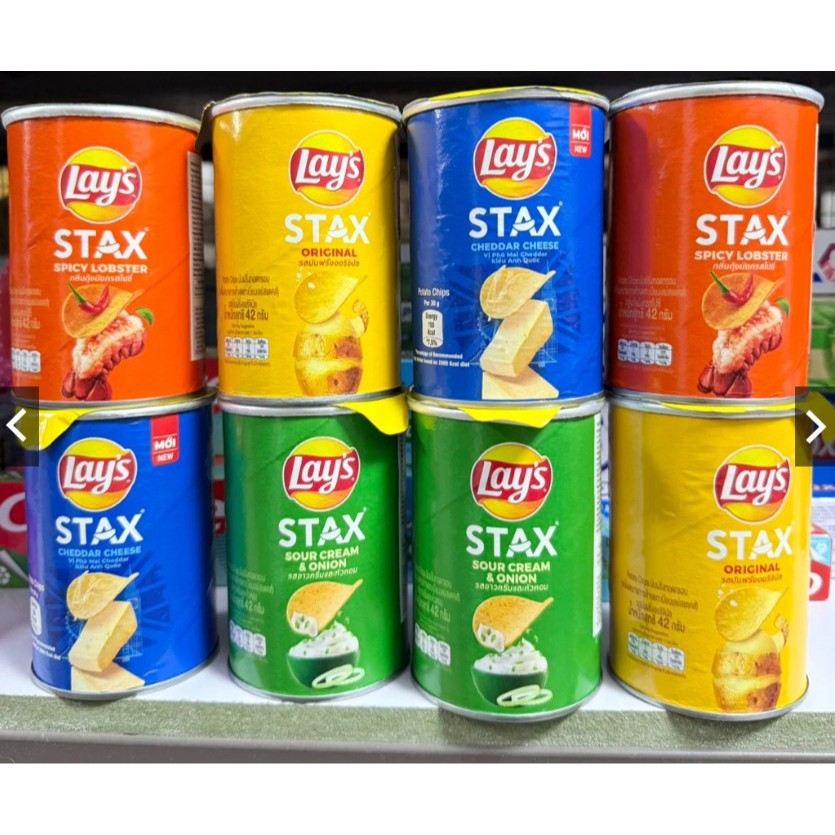 GIÁ SIÊU RẺ - KHOAI TÂY LON LAYS STAX 42GR