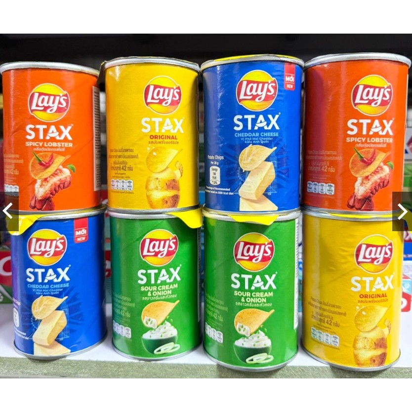 GIÁ SIÊU RẺ - KHOAI TÂY LON LAYS STAX 42GR