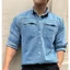 Áo Sơ Mi Denim Túi Ẩn DINOMAN Mềm Mịn Form Regular Trẻ Trung Tôn Dáng SM025