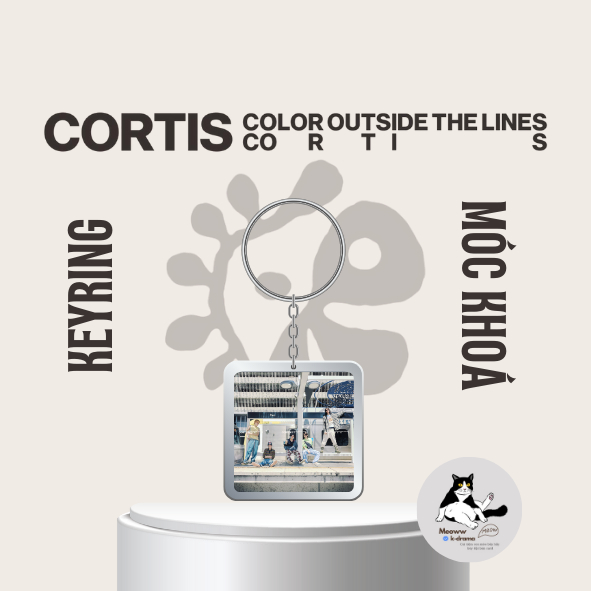 Móc khoá/ Keyring nhựa trong cực sắc nét của nhóm nhạc hàn quốc CORTIS 코르티스