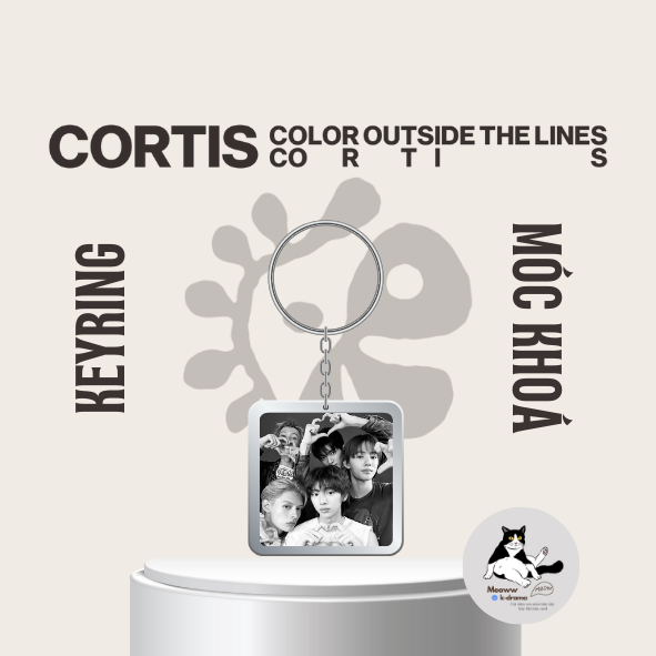 Móc khoá/ Keyring nhựa trong cực sắc nét của nhóm nhạc hàn quốc CORTIS 코르티스