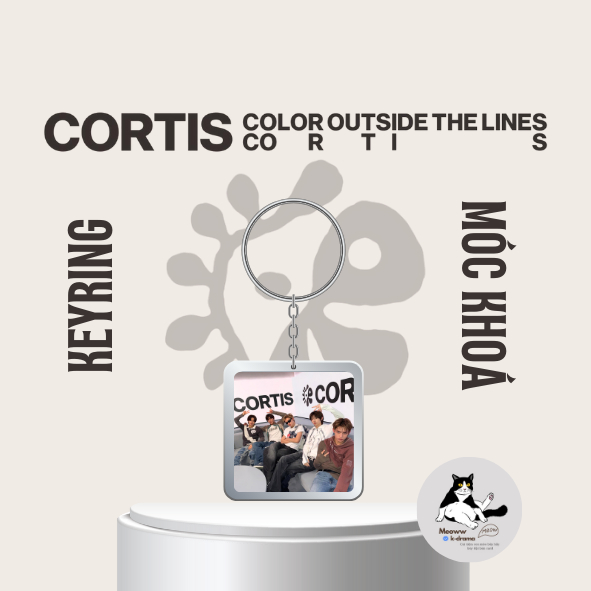 Móc khoá/ Keyring nhựa trong cực sắc nét của nhóm nhạc hàn quốc CORTIS 코르티스