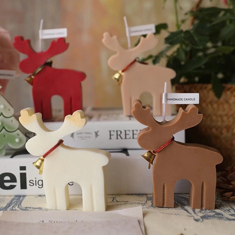 Nến Thơm Tuần Lộc Trang Trí Giáng Sinh, Noel, Khử Khuẩn, Trang Trí, Decor Phòng - ScentoraCandle