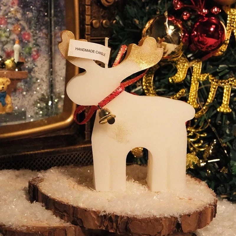 Nến Thơm Tuần Lộc Trang Trí Giáng Sinh, Noel, Khử Khuẩn, Trang Trí, Decor Phòng - ScentoraCandle