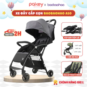 Xe Đẩy Cho Cho Bé Baobaohao A10, Xe Đẩy Gấp Gọn 3 Chế Độ Ngả Bánh Giảm Rung Lắc Tối Đa Êm Ái Cho Bé