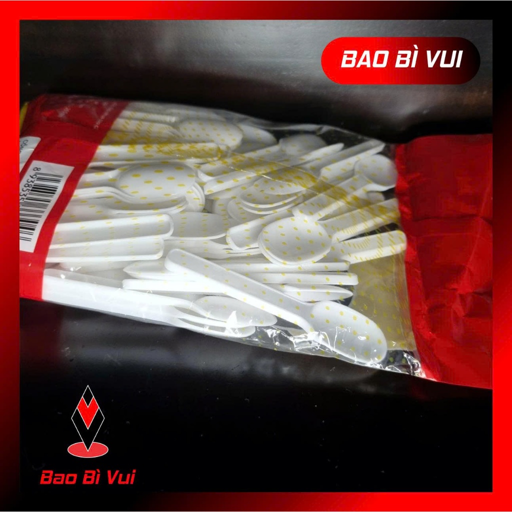 Muỗng sữa chua - Bịch 500 gr - BAO BÌ VUI