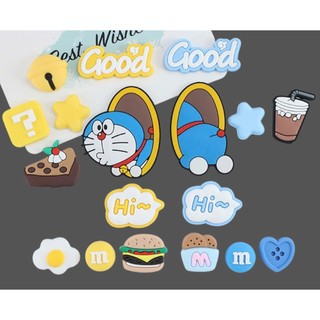 CHARM DORAEMON: SET CÁNH CỬA THẦN KỲ- CHARM GẮN DÉP SIÊU HOT- SẴN NÚT