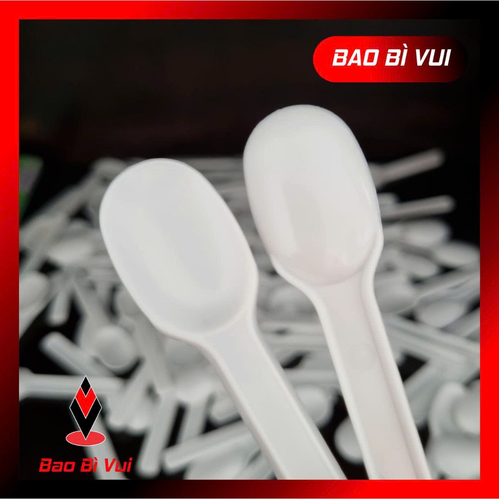 (Bịch 100 cái) Muỗng sữa chua cao cấp Gia Hân