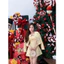 Set 2 chi tiết, váy dạ phối túi S191 SM hồng, vàng