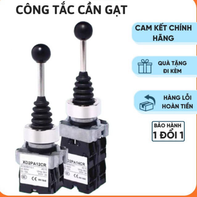 Công tắc cần gạt 2 vị trí,4 vị trí phi 22 XD2PA,công tắc cần gạt dài 2 hướng công tắc gạt giữ,công tắc hành trình gạt 4