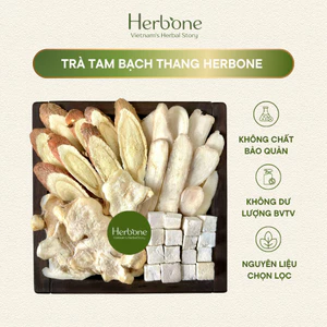 Trà Tam Bạch Thang HERBONE Hỗ Trợ Trắng Da, Hồng Hào, Căng Mịn, Ngừa Lão Hoá