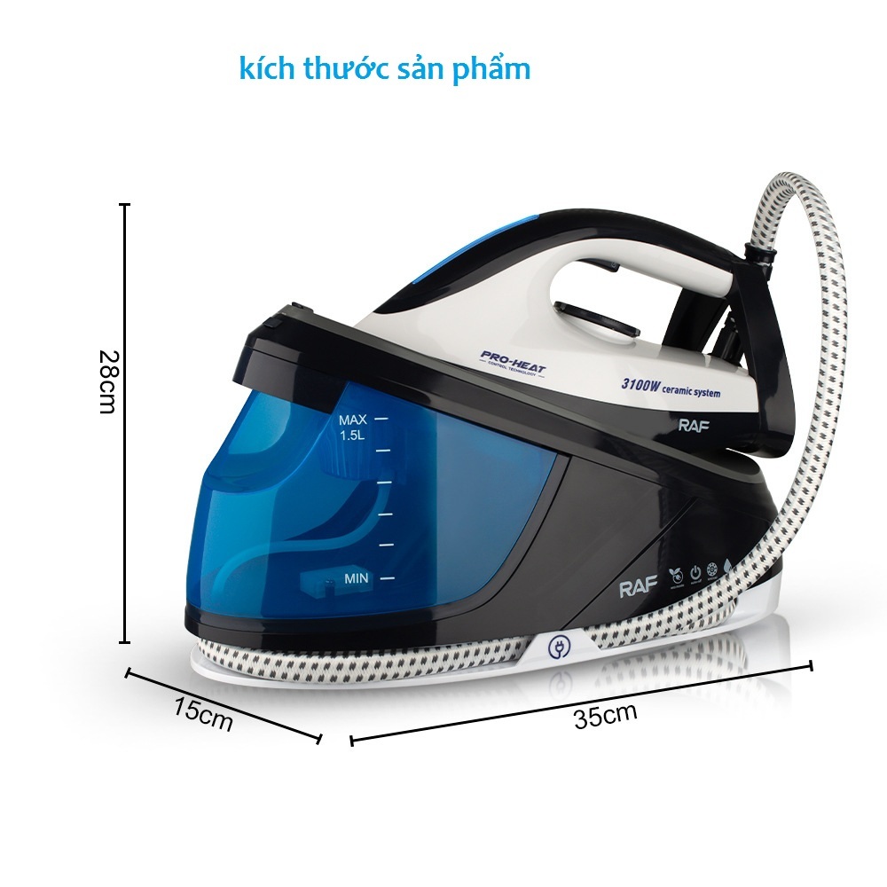 Bàn ủi  công nghiệp hơi nước BÌNH ĐUN RỜI KIỂU MỚI 3100W-có khả năng chống cháy quần áo.-cao cấp