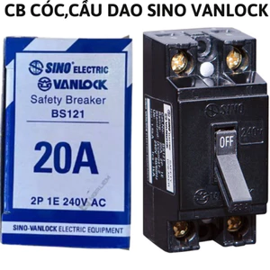 Cầu dao Sino Vanlock BS121,át nổi Sino,CB cóc,aptomat,cầu dao tự động,át cóc Sino,atomat Vanlock,bộ ngắt mạch,át tô mat