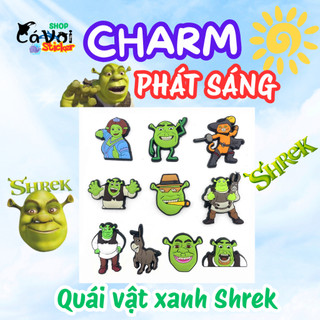 CHARM PHÁT SÁNG: QUÁI VẬT XANH SHREK - CHARM GẮN DÉP DỄ THƯƠNG