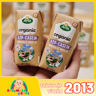 1 Thùng 20 Hộp Sữa Tươi Hữu Cơ Arla Baby&Me Đạm A2-Casein Organic 200ml