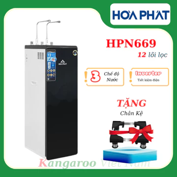 Máy lọc nước RO nóng nguội lạnh Hydrogen Hòa Phát HPN669 12 lõi - Free lắp đặt HCM cũ