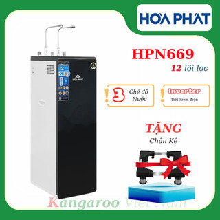 Máy lọc nước RO nóng nguội lạnh Hydrogen Hòa Phát HPN669 12 lõi - Free lắp đặt HCM cũ