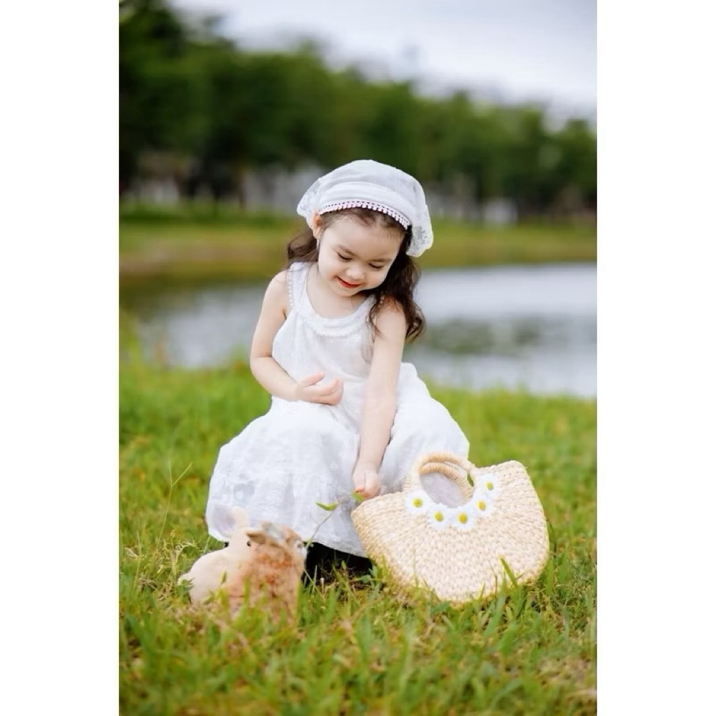 Túi lục bình mẫu bán nguyệt có lót vải và khóa kéo, phù hợp áo dài, bà ba,váy đi chơi,lễ tiệc