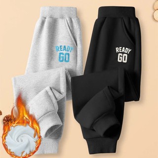 [QN03 Hàng mới Ready Go 2025] Quần dài mùa đông cho bé, quần nỉ lót bông cho bé trai ấm áp mềm nhẹ 10-35kg