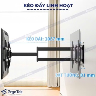 GIÁ TREO TIVI XOAY VUÔNG GÓC ERGOTEK E900 47 – 90 INCH
