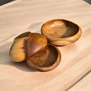 Bát gỗ keo dáng thuyền – đẹp mộc tự nhiên, dùng decor & đựng đồ ăn liền khối ,size từ 15- đến 30cm