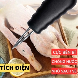 Máy nhổ lông vịt cầm tay, máy vặt lông măng tích điện 12-16h chống nước