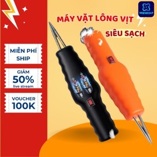 Máy nhổ lông vịt cầm tay, máy vặt lông măng tích điện 12-16h chống nước