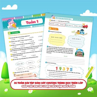 Sách Phiếu bài tập củng cố Toán theo tuần lớp 4