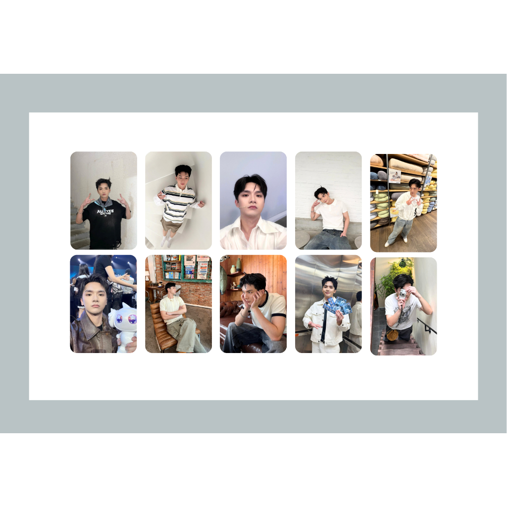 Set card bo góc ảnh cực nét ca sĩ Vương Bình - Anh trai say Hi 2025
