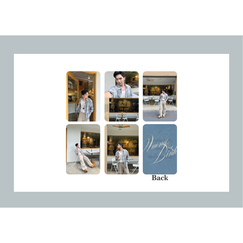 Set card bo góc ảnh cực nét ca sĩ Vương Bình - Anh trai say Hi 2025