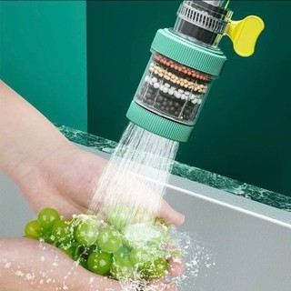 Đầu Lọc Vòi Nước 6 Lớp Lọc Nước Chống Văng Có Thể Điều Chỉnh