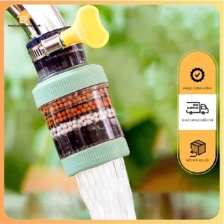 Đầu Lọc Vòi Nước 6 Lớp Lọc Nước Chống Văng Có Thể Điều Chỉnh
