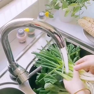 Đầu Lọc Vòi Nước 6 Lớp Lọc Nước Chống Văng Có Thể Điều Chỉnh
